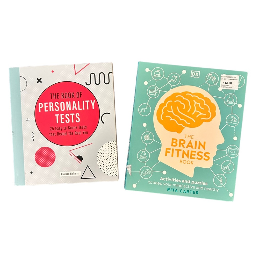 Personality Test & Brain Fitness Test Bundle of 2 Books